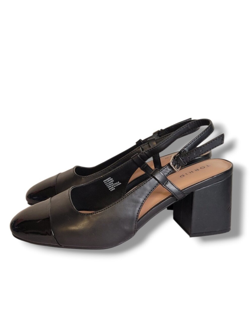 Torrid Black Slingback Heels - Size 13WW